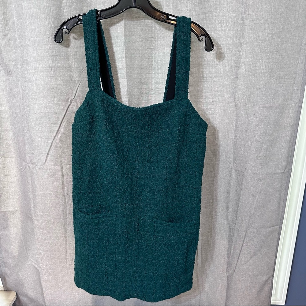 Abercrombie & Fitch Green Textured Dress